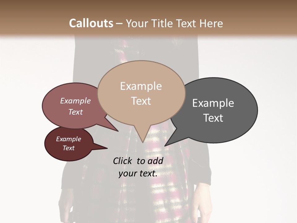 Stand Vogue Arm PowerPoint Template