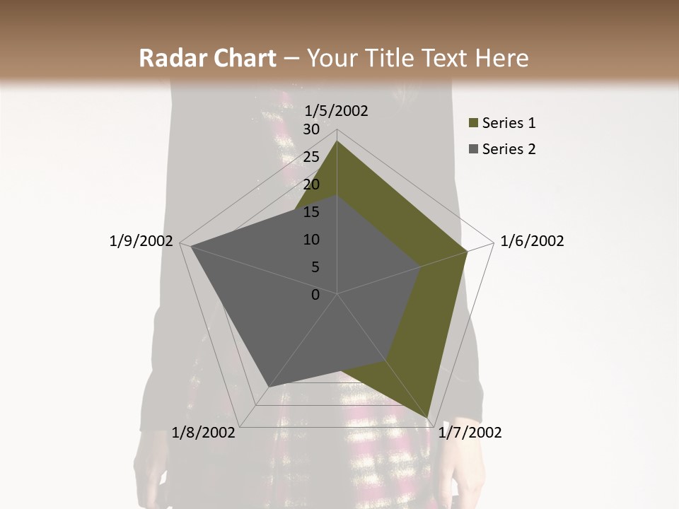 Stand Vogue Arm PowerPoint Template