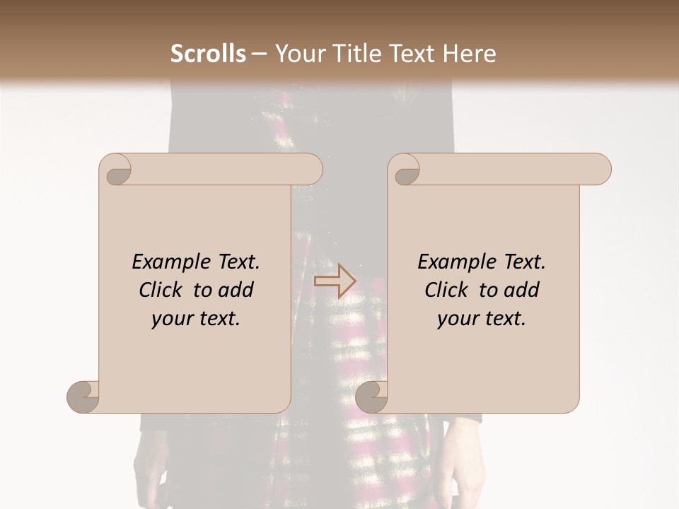 Stand Vogue Arm PowerPoint Template
