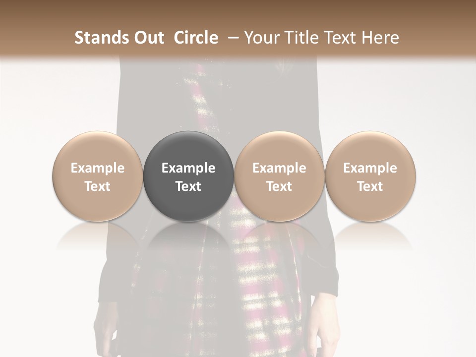 Stand Vogue Arm PowerPoint Template
