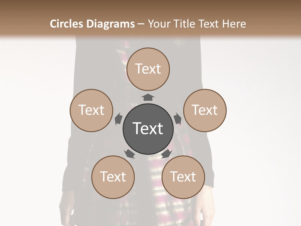 Stand Vogue Arm PowerPoint Template