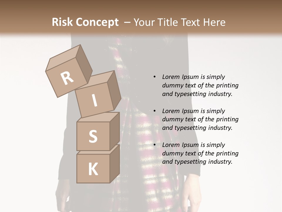 Stand Vogue Arm PowerPoint Template