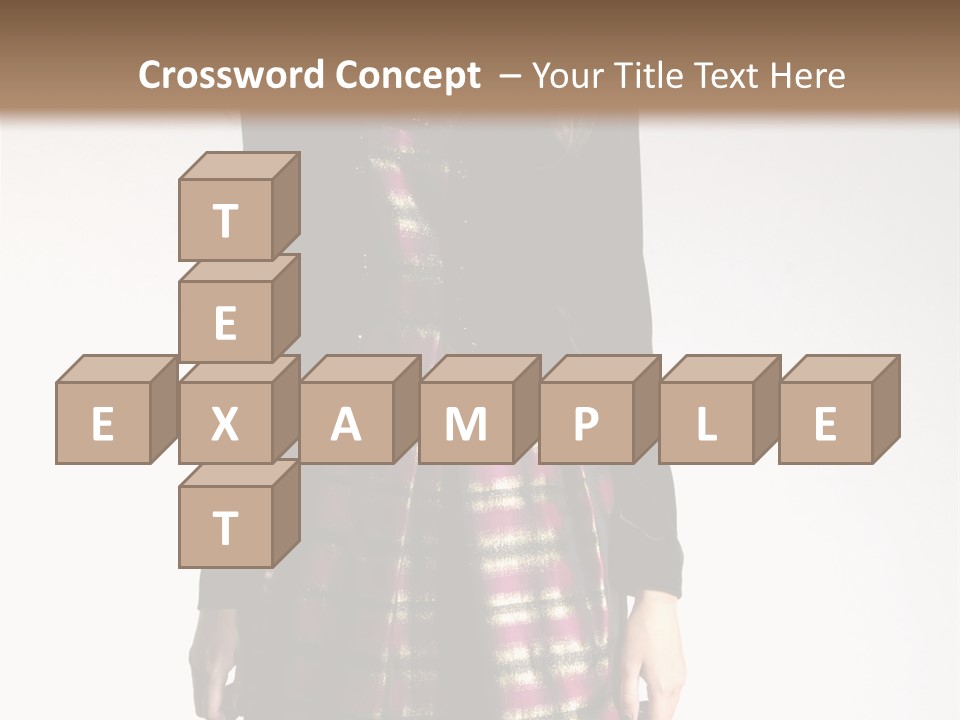 Stand Vogue Arm PowerPoint Template