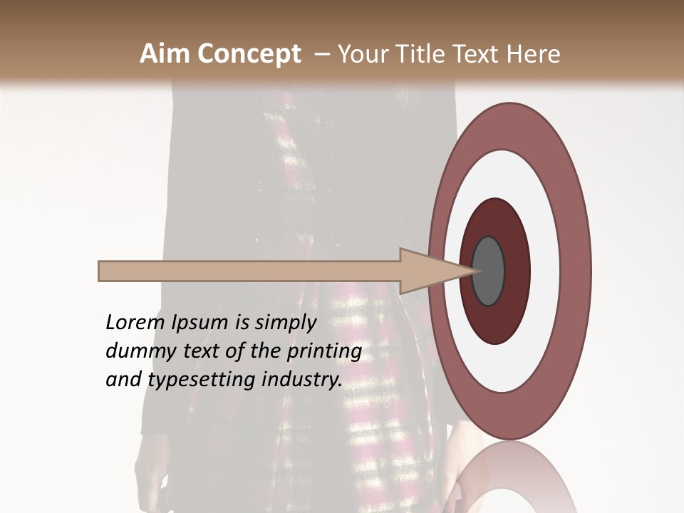 Stand Vogue Arm PowerPoint Template