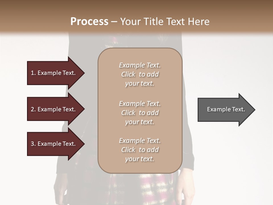 Stand Vogue Arm PowerPoint Template