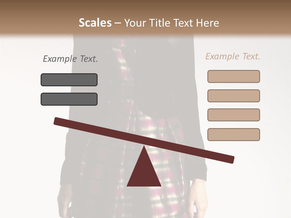 Stand Vogue Arm PowerPoint Template