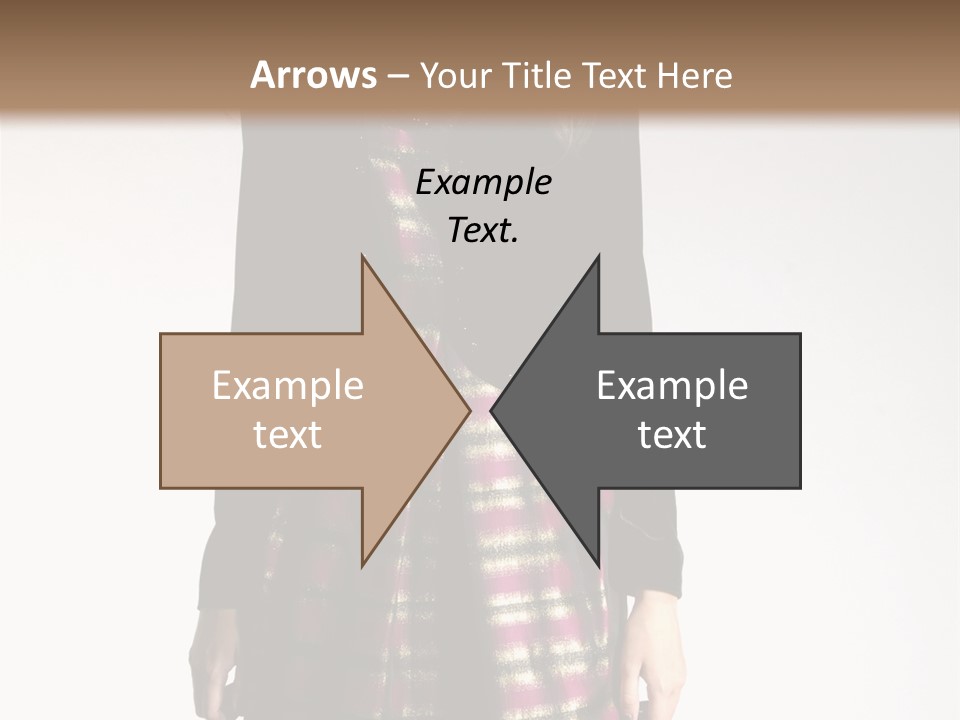 Stand Vogue Arm PowerPoint Template