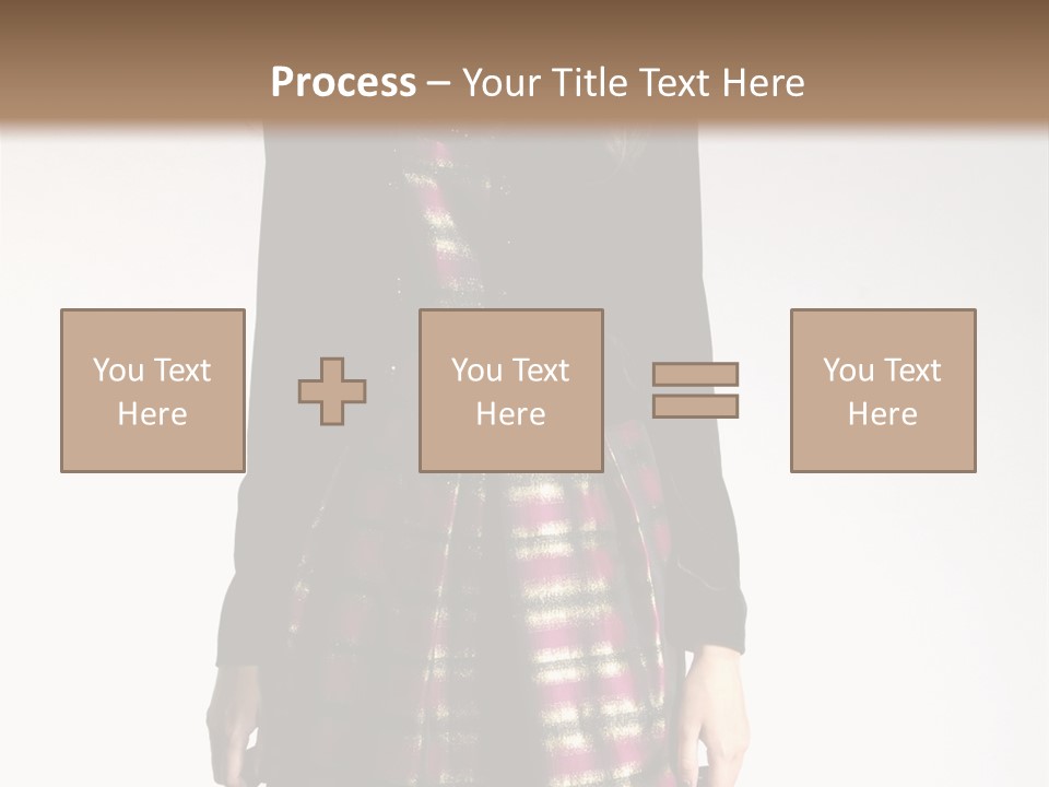 Stand Vogue Arm PowerPoint Template