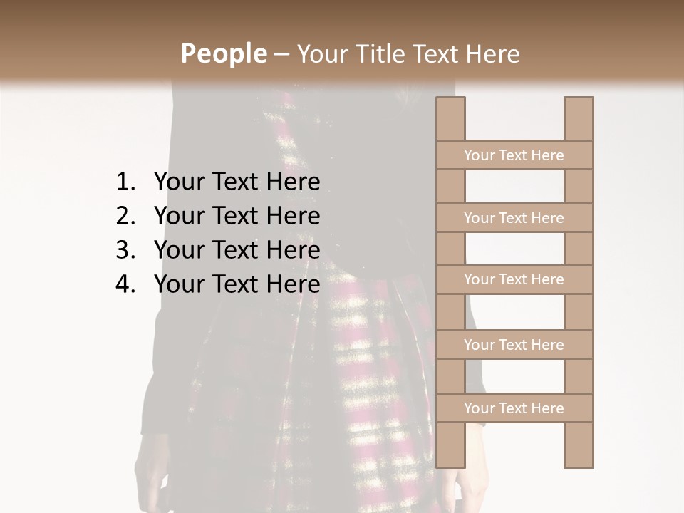 Stand Vogue Arm PowerPoint Template