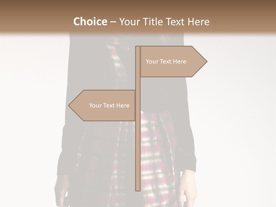 Stand Vogue Arm PowerPoint Template