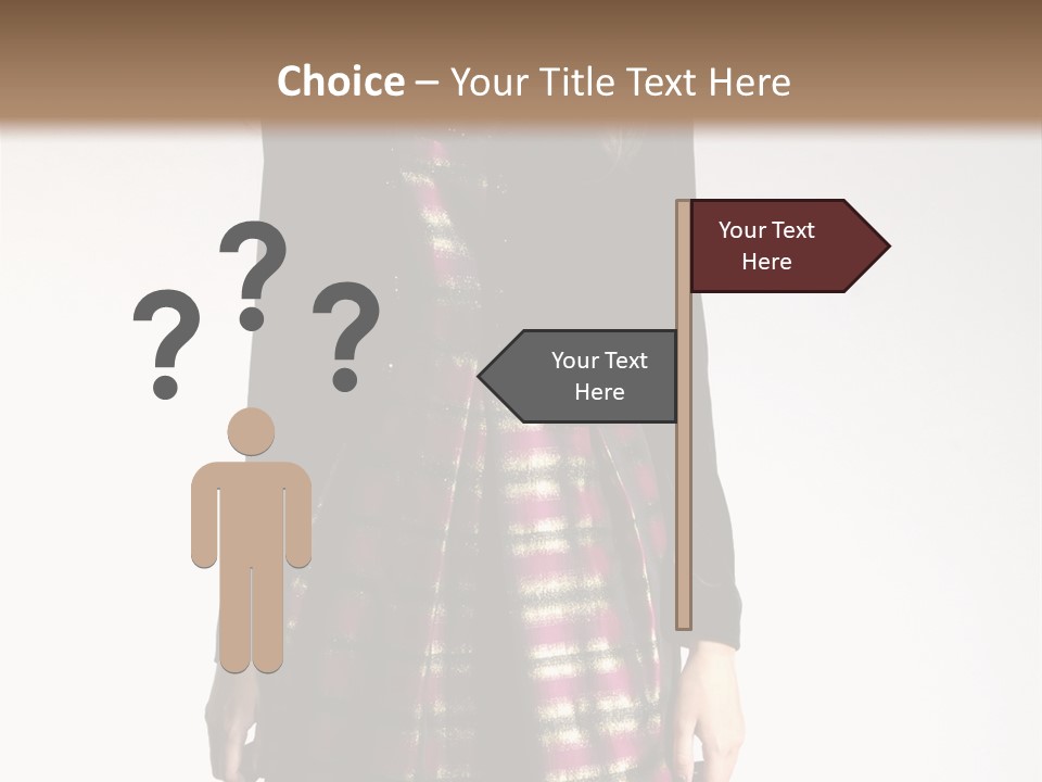Stand Vogue Arm PowerPoint Template