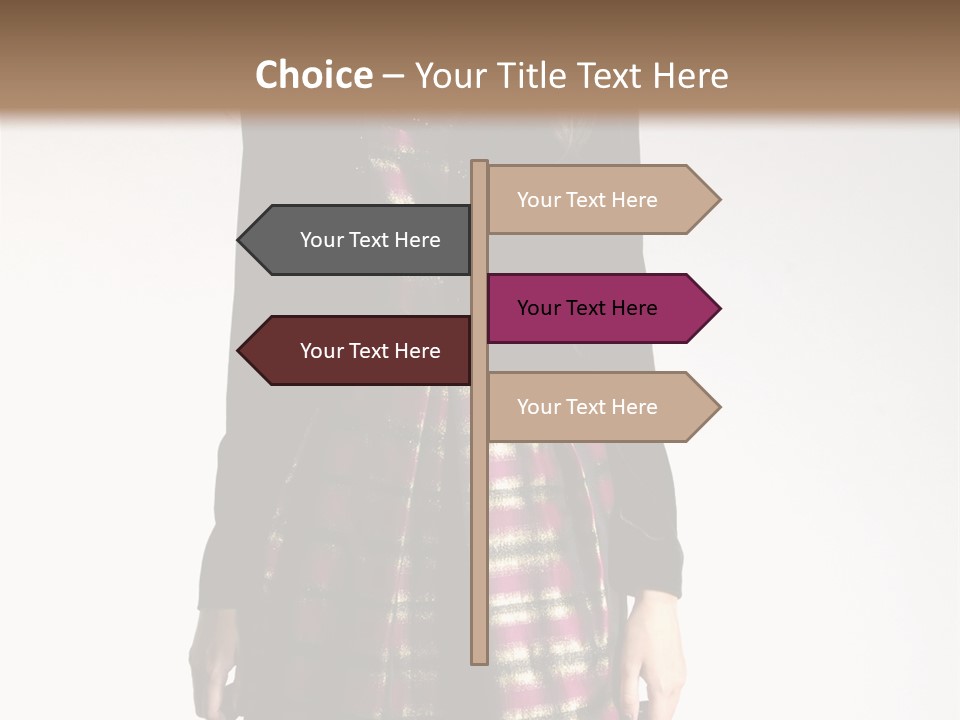 Stand Vogue Arm PowerPoint Template