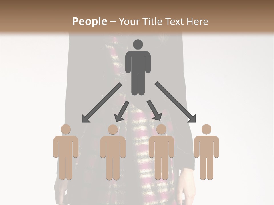 Stand Vogue Arm PowerPoint Template