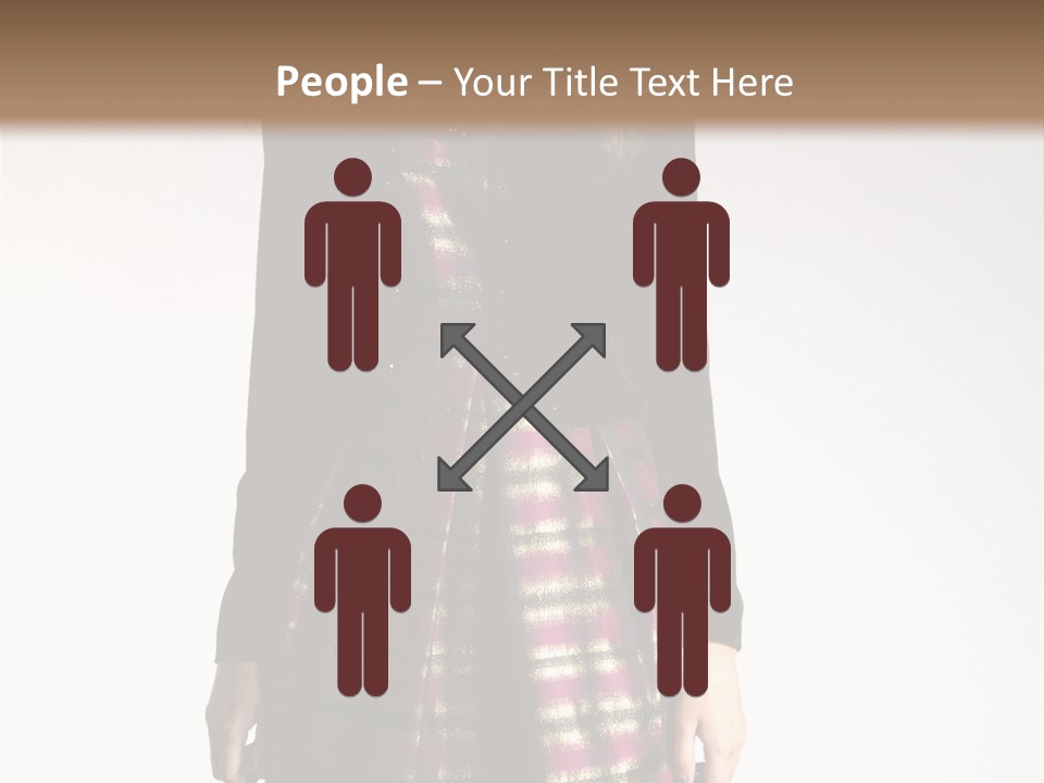 Stand Vogue Arm PowerPoint Template