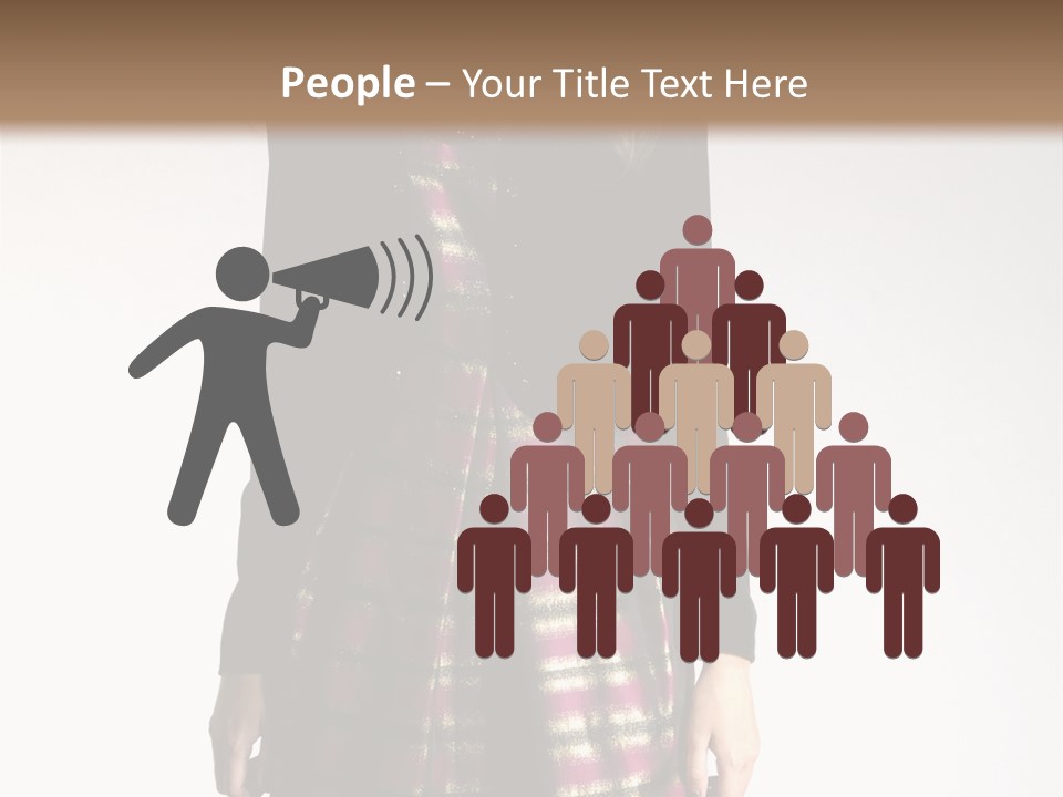 Stand Vogue Arm PowerPoint Template