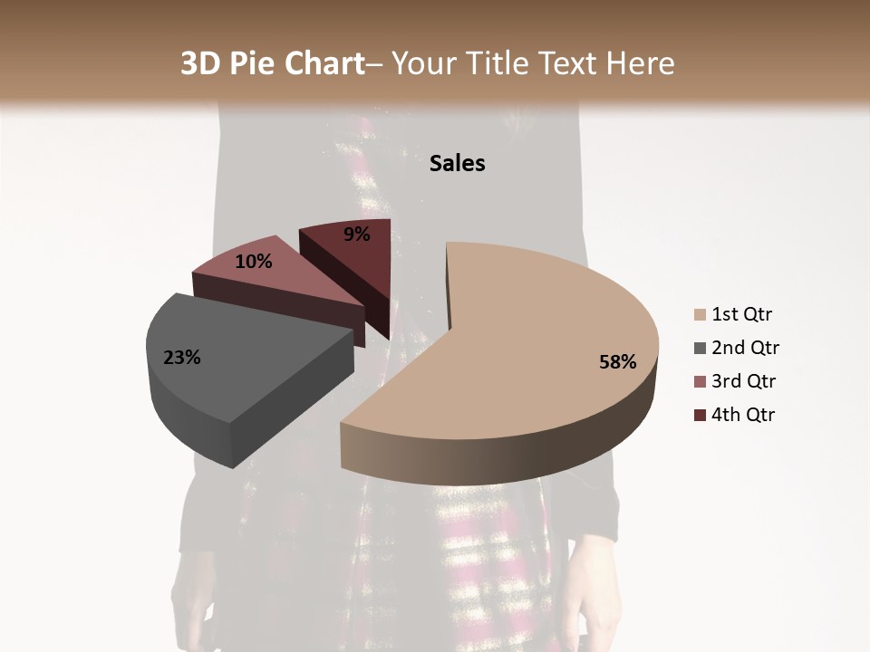 Stand Vogue Arm PowerPoint Template