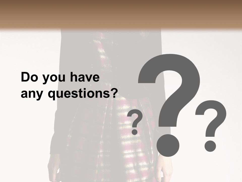 Stand Vogue Arm PowerPoint Template