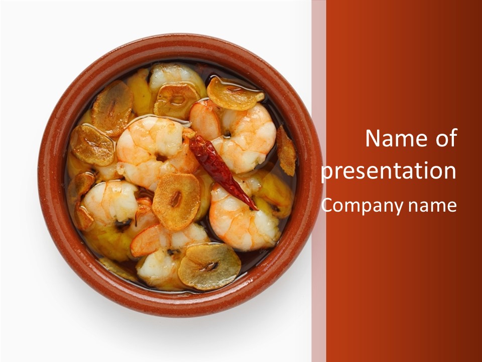 Snack Olive Dining PowerPoint Template