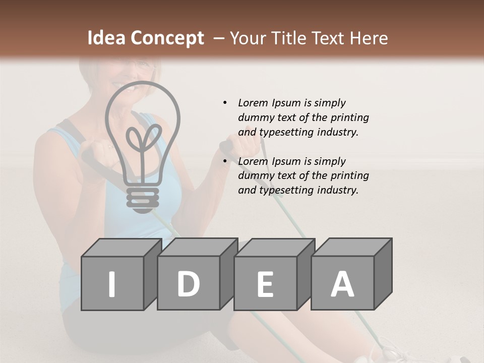 Body Mature Gym PowerPoint Template