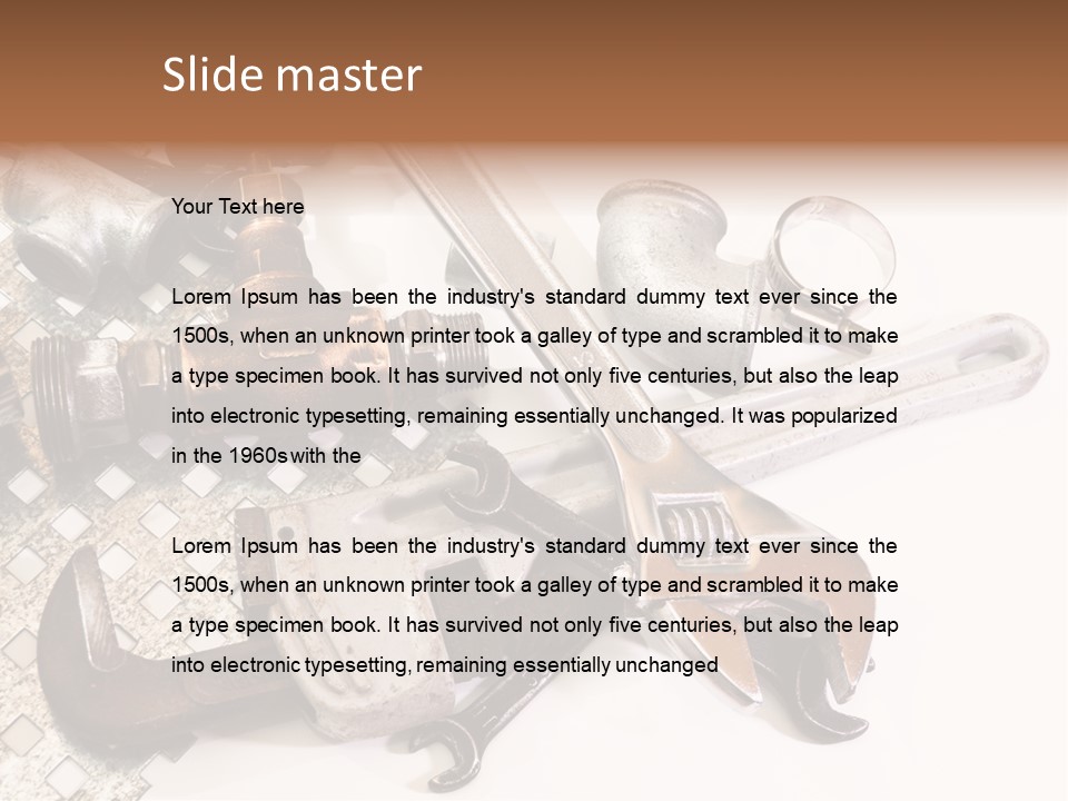 Adjustable Worker Elements PowerPoint Template