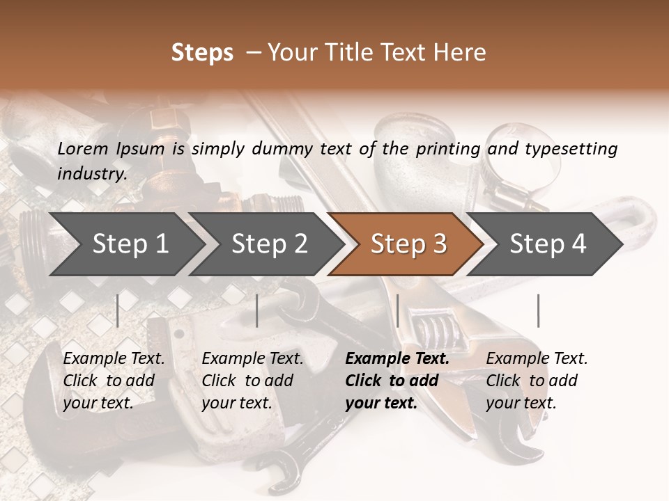 Adjustable Worker Elements PowerPoint Template