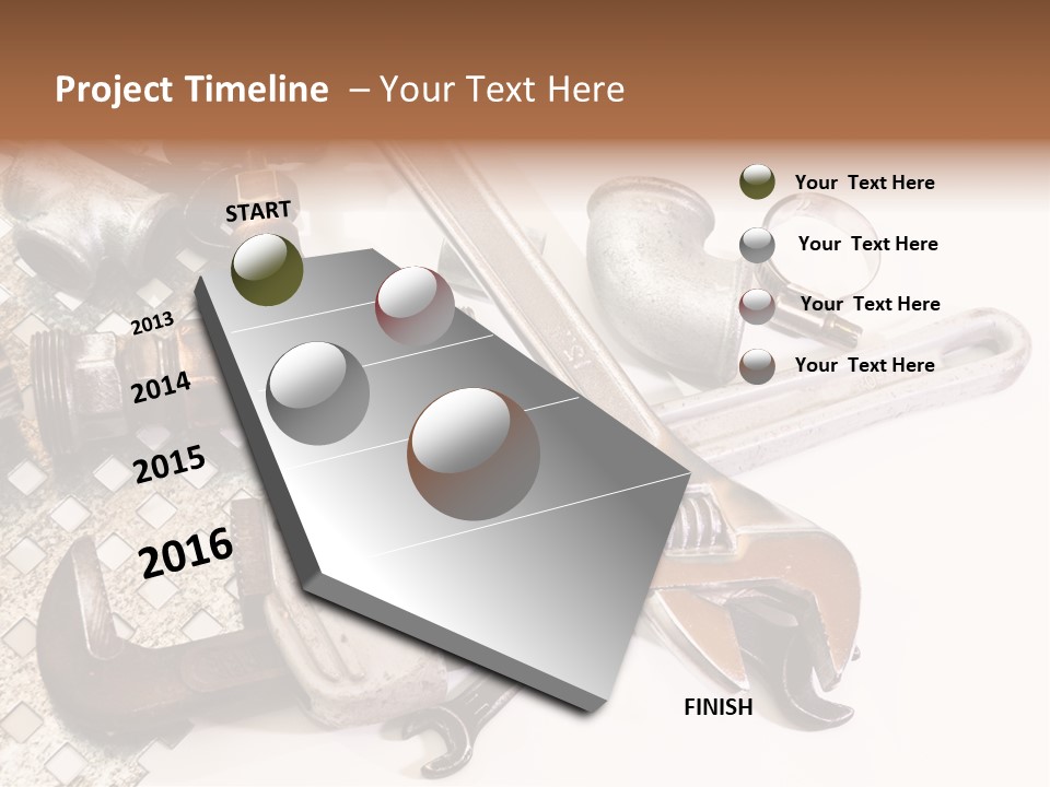 Adjustable Worker Elements PowerPoint Template