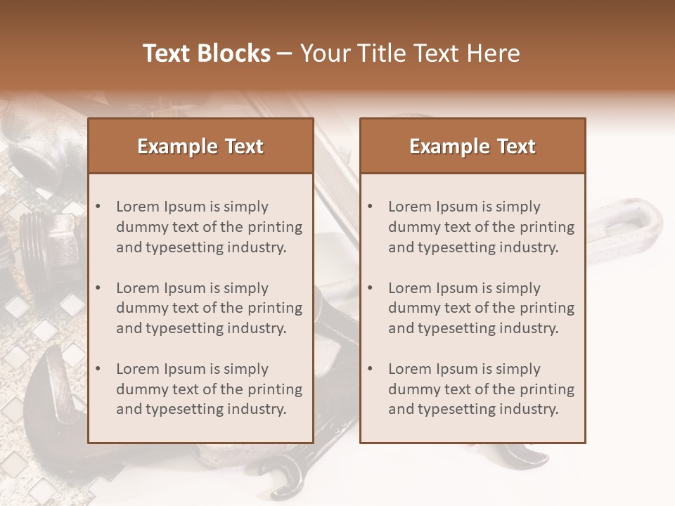 Adjustable Worker Elements PowerPoint Template