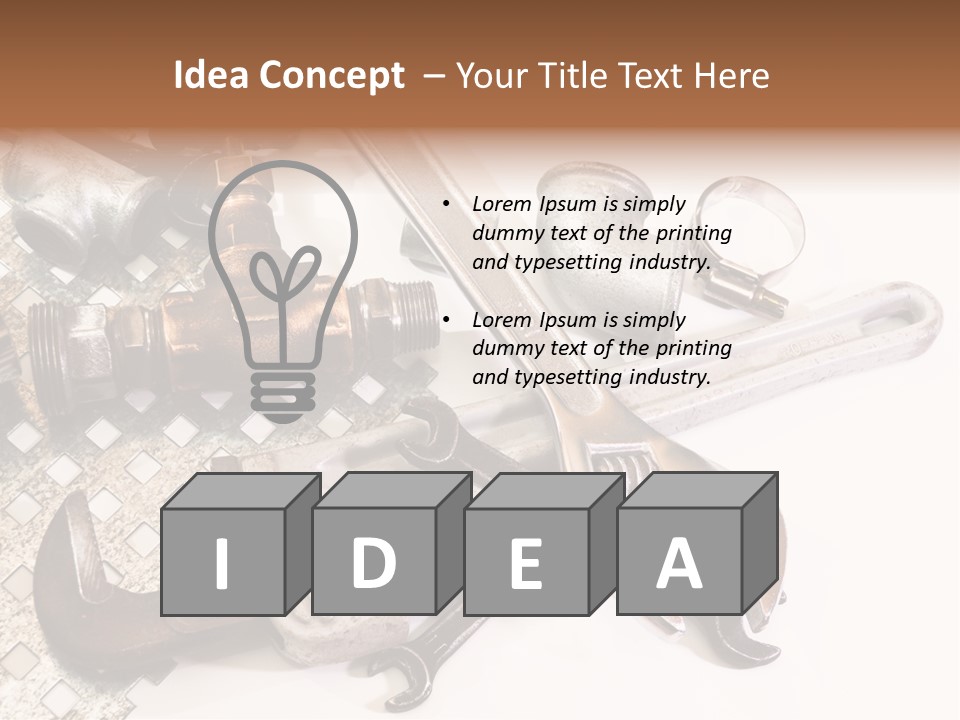 Adjustable Worker Elements PowerPoint Template