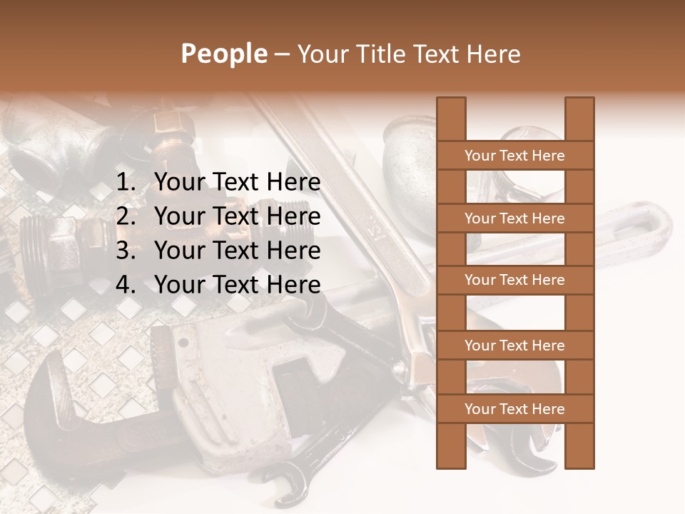 Adjustable Worker Elements PowerPoint Template