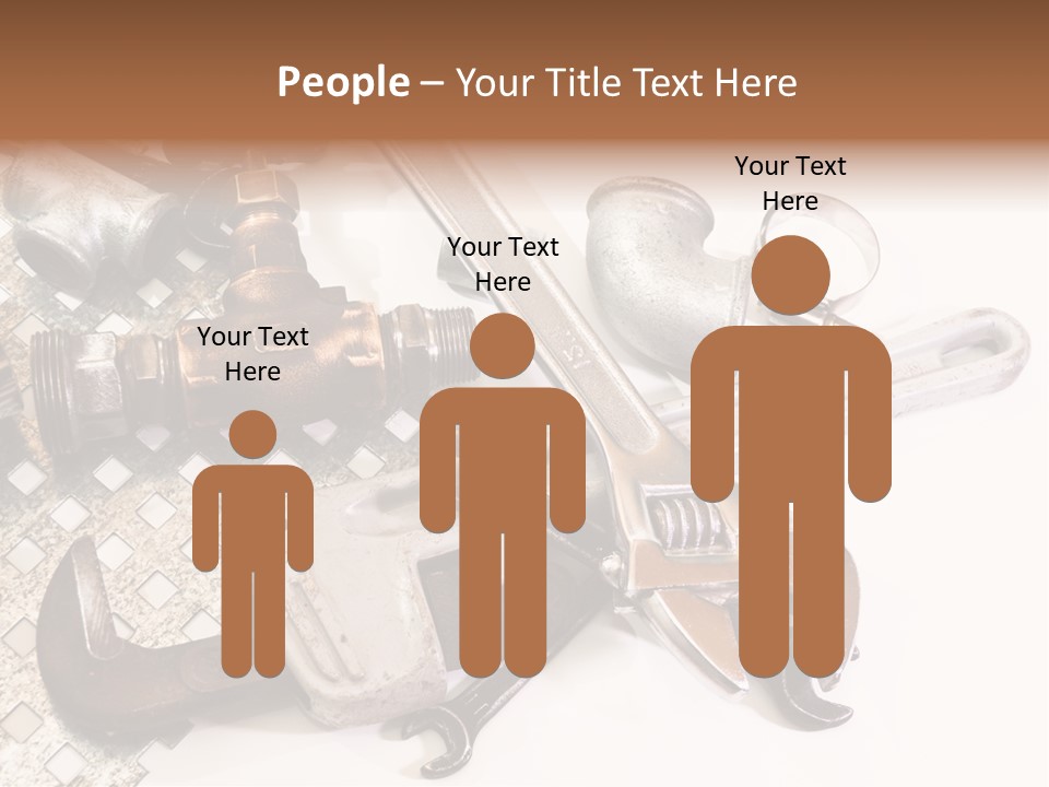 Adjustable Worker Elements PowerPoint Template