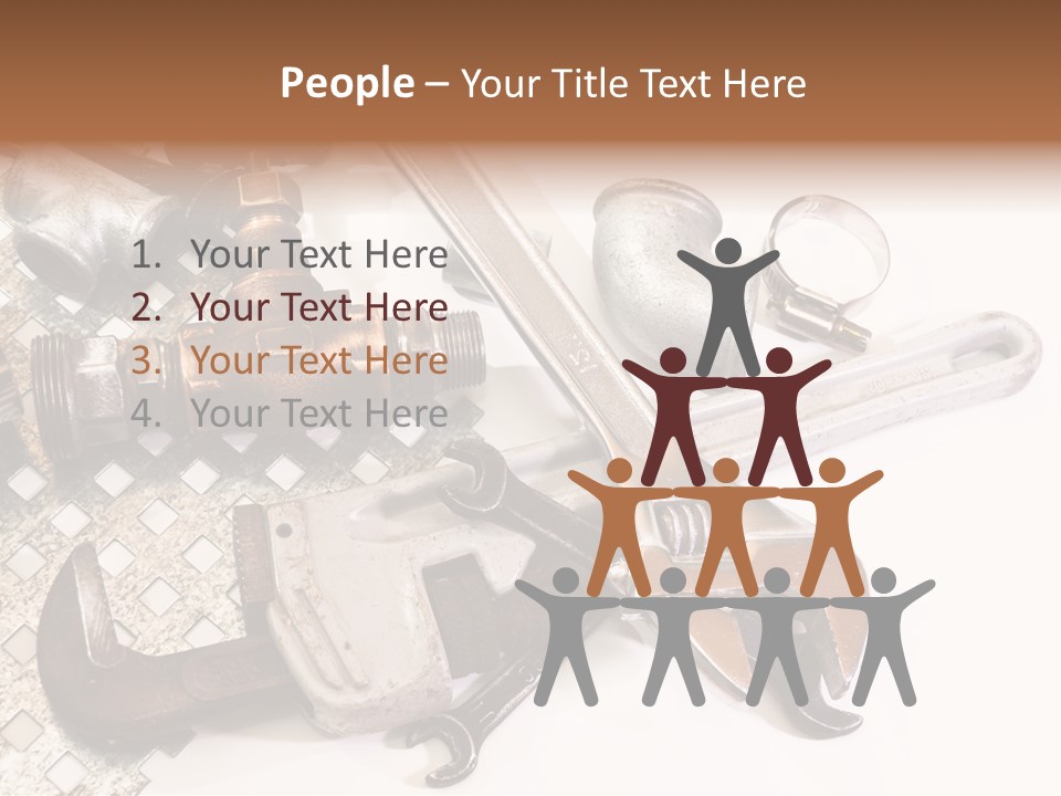 Adjustable Worker Elements PowerPoint Template