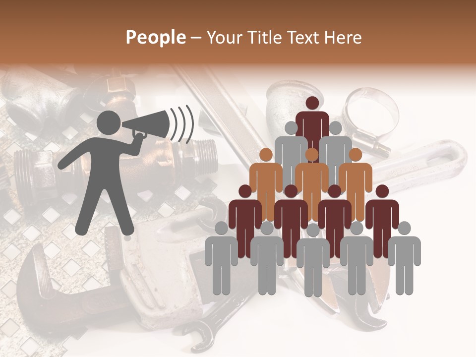 Adjustable Worker Elements PowerPoint Template