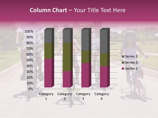 Parents Fitness Bicycle PowerPoint Template