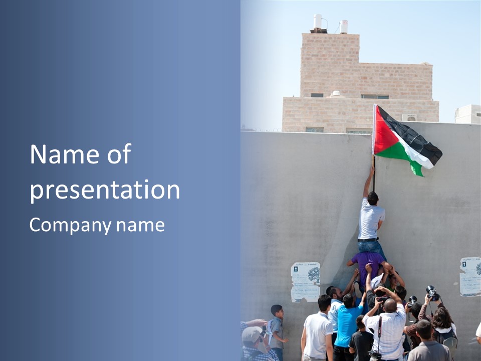 Wall Segregation Separation PowerPoint Template