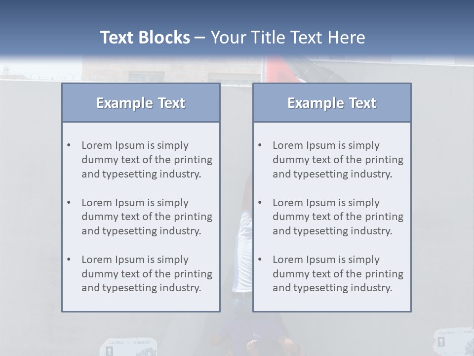 Wall Segregation Separation PowerPoint Template