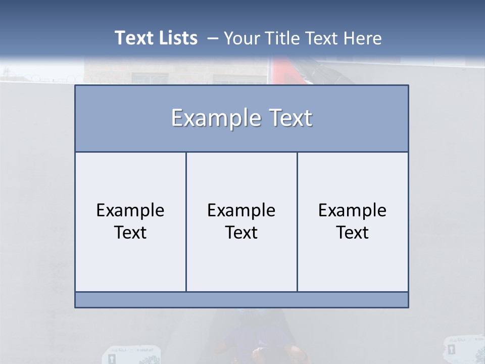 Wall Segregation Separation PowerPoint Template