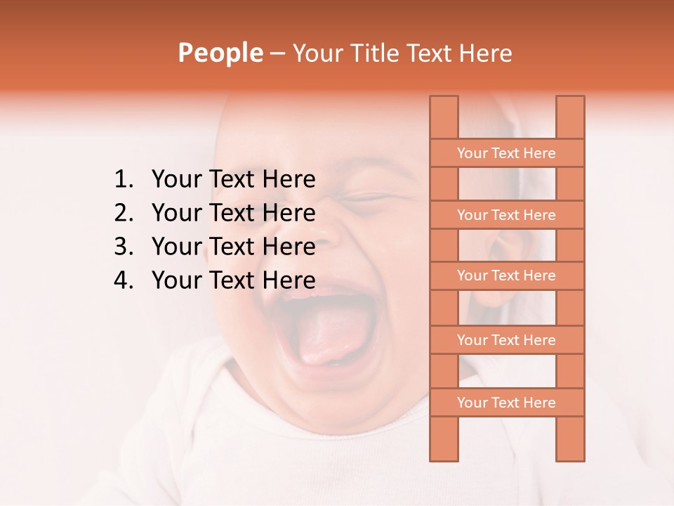 Boy People Eye Closed PowerPoint Template