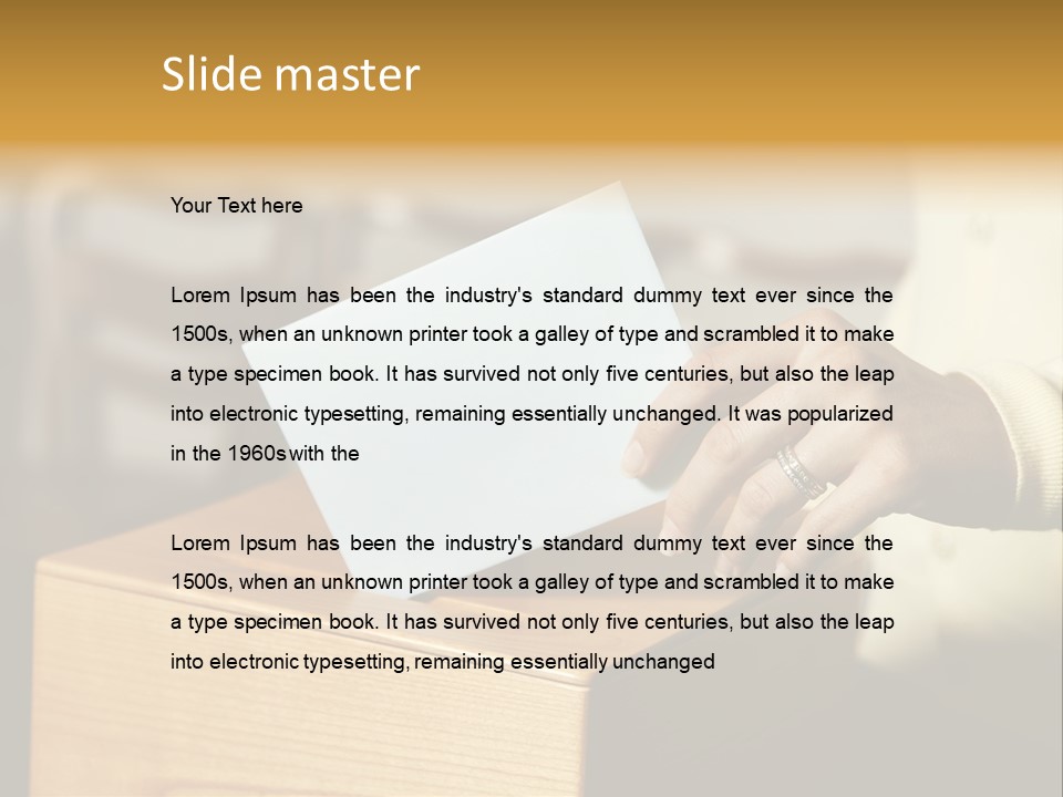 Agree Ballot Urn PowerPoint Template