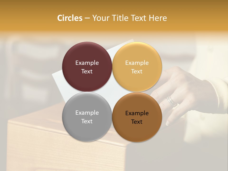 Agree Ballot Urn PowerPoint Template