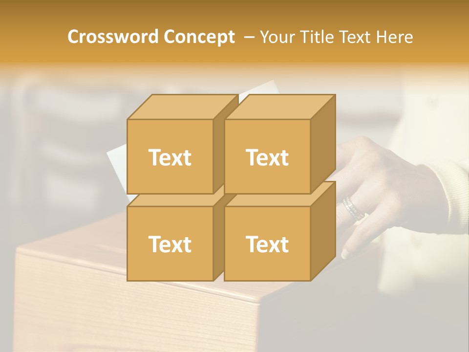 Agree Ballot Urn PowerPoint Template
