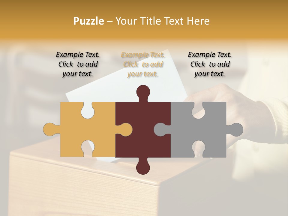 Agree Ballot Urn PowerPoint Template