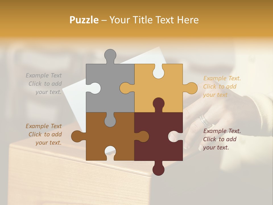 Agree Ballot Urn PowerPoint Template