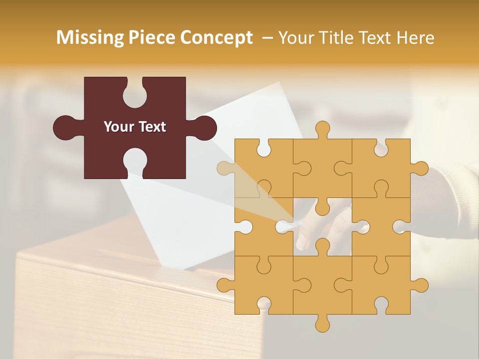 Agree Ballot Urn PowerPoint Template