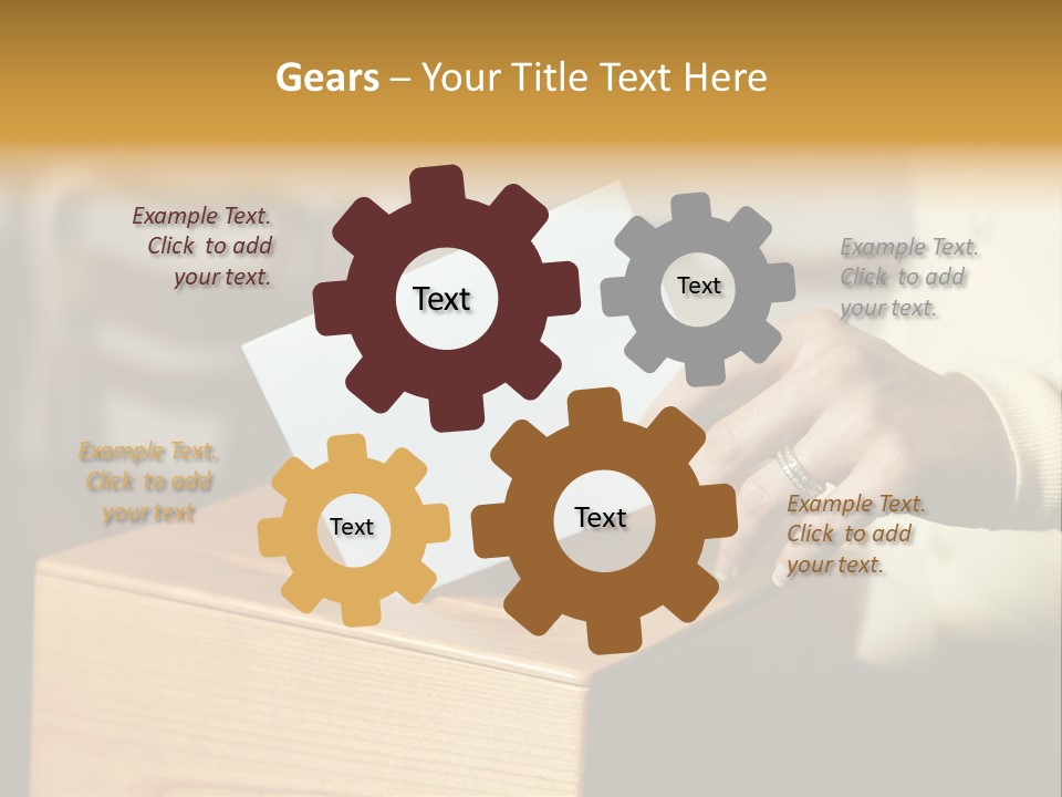 Agree Ballot Urn PowerPoint Template