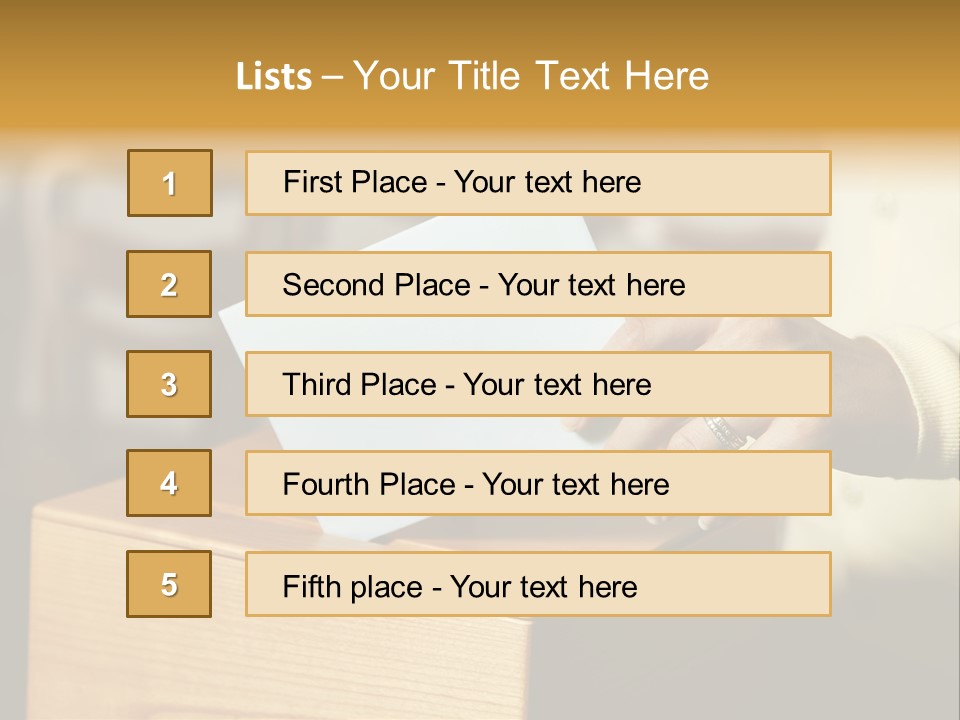 Agree Ballot Urn PowerPoint Template