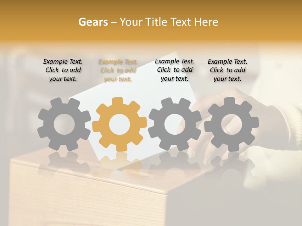 Agree Ballot Urn PowerPoint Template