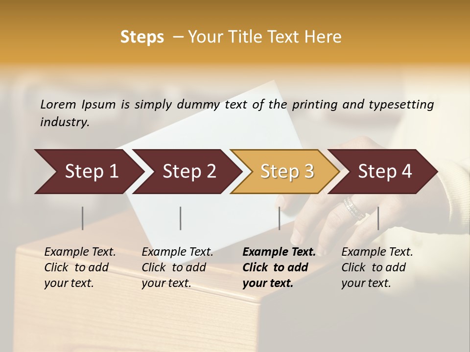 Agree Ballot Urn PowerPoint Template