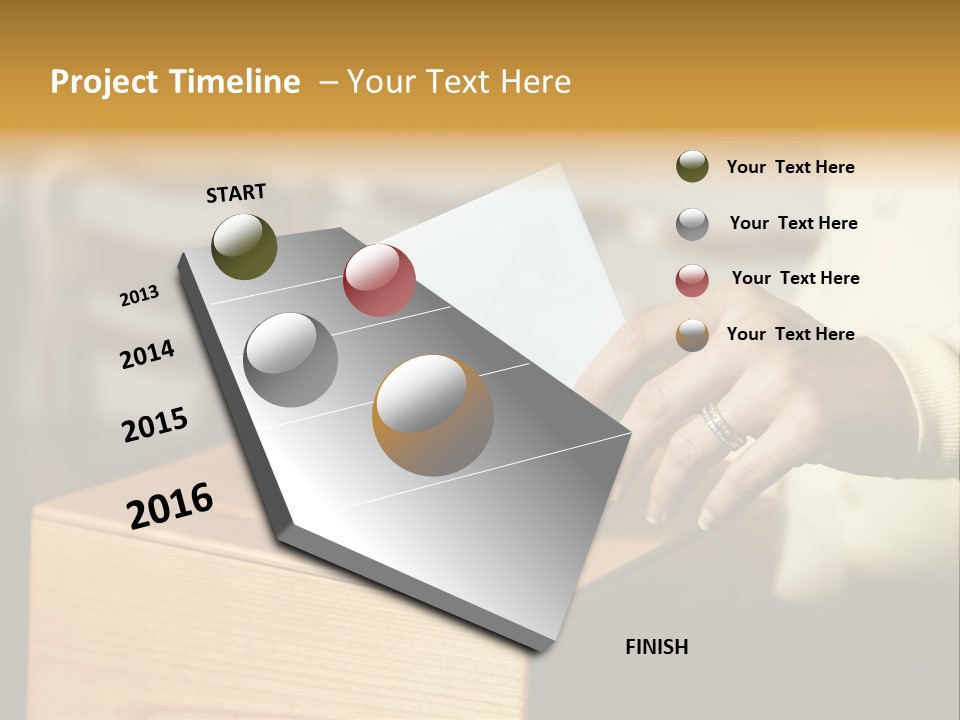 Agree Ballot Urn PowerPoint Template