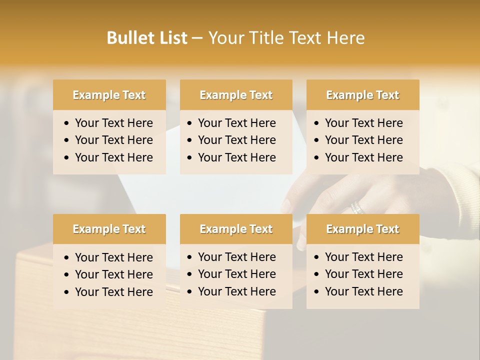 Agree Ballot Urn PowerPoint Template