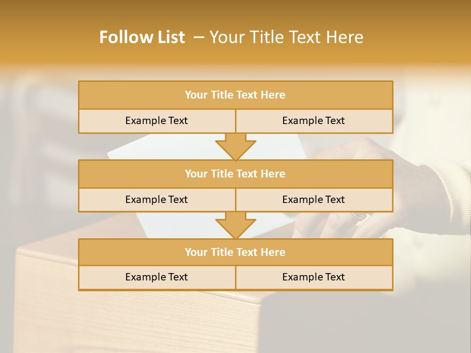Agree Ballot Urn PowerPoint Template